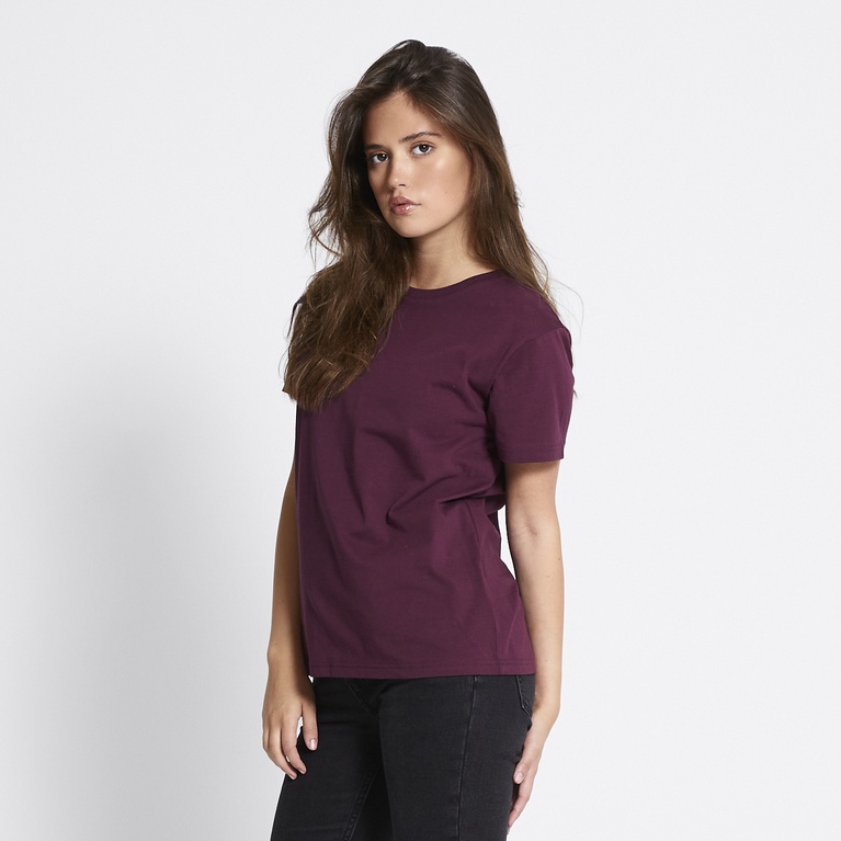 Basic tee "Bea" Burgundy